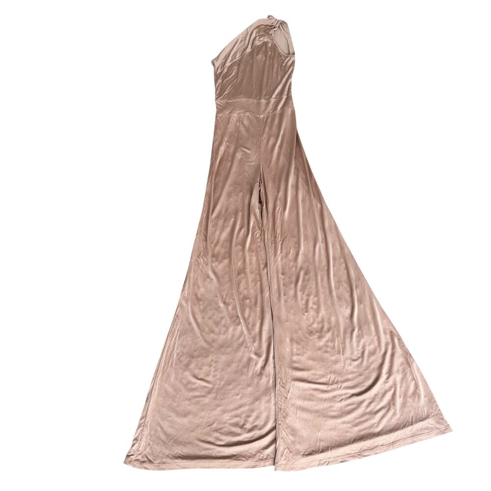Alexis Tan One Shoulder Jumpsuit Sz M
